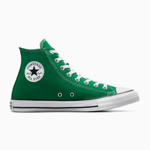 Converse All Star Green High Top Sneakers - Picture 1 of 4